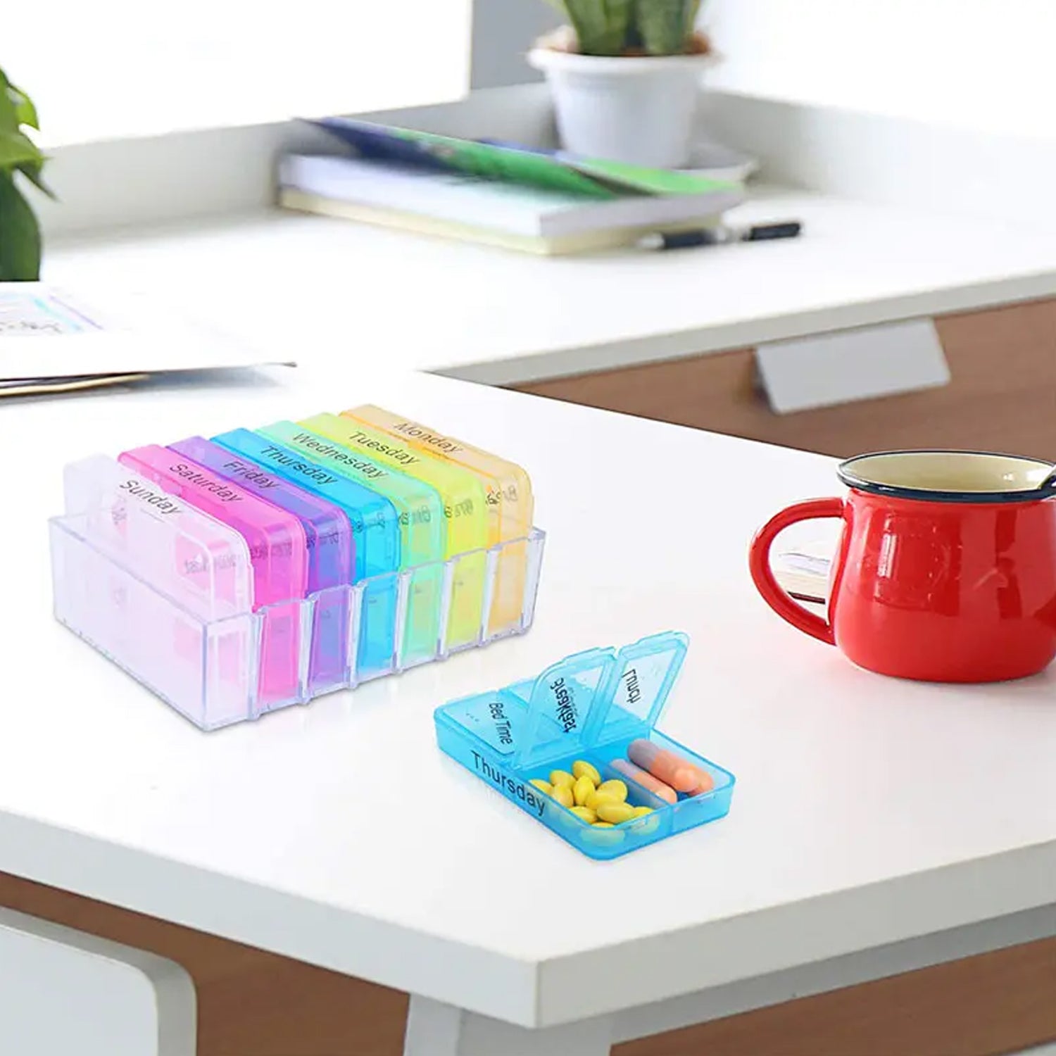 6988 7 Days 4 Times Transparent Medicine Box 28 Grid Portable Large Capacity Travel, Medication Organizer Dispenser Boxes Large Compartments Moisture-Proof Pill Case Medication Reminder Travel 6988 7 Days 4 Times Transparent Medicine Box 28 Grid Portable Large Capacity Travel, Medication Organizer Dispenser Boxes Large Compartments Moisture-Proof Pill Case Medication Reminder Travel